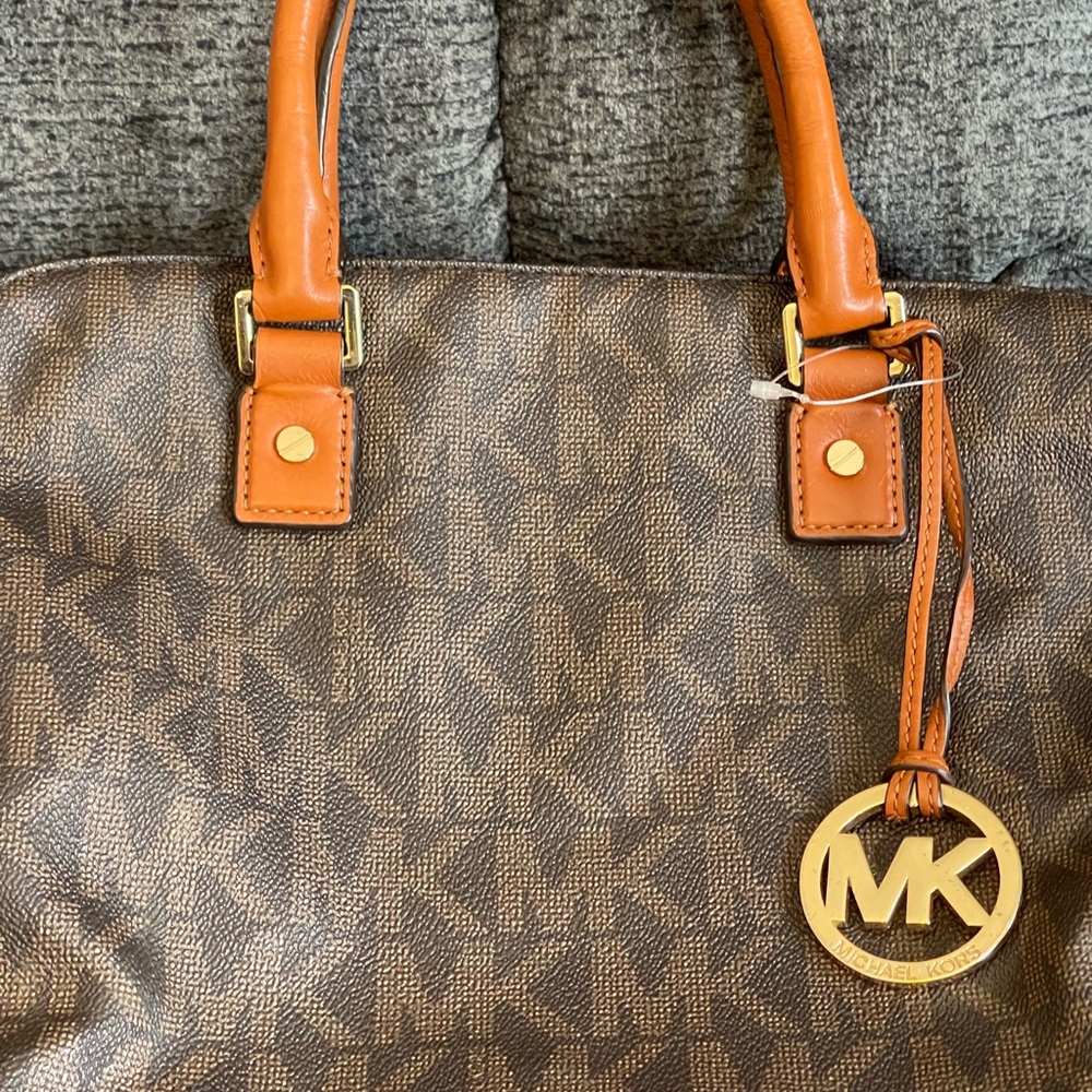 Michael Kors Brown Monogram Tote